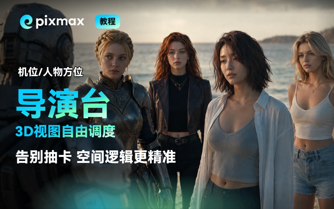 Pixmax 3D导演控制台重磅上线,让每一帧都“精准可控”!